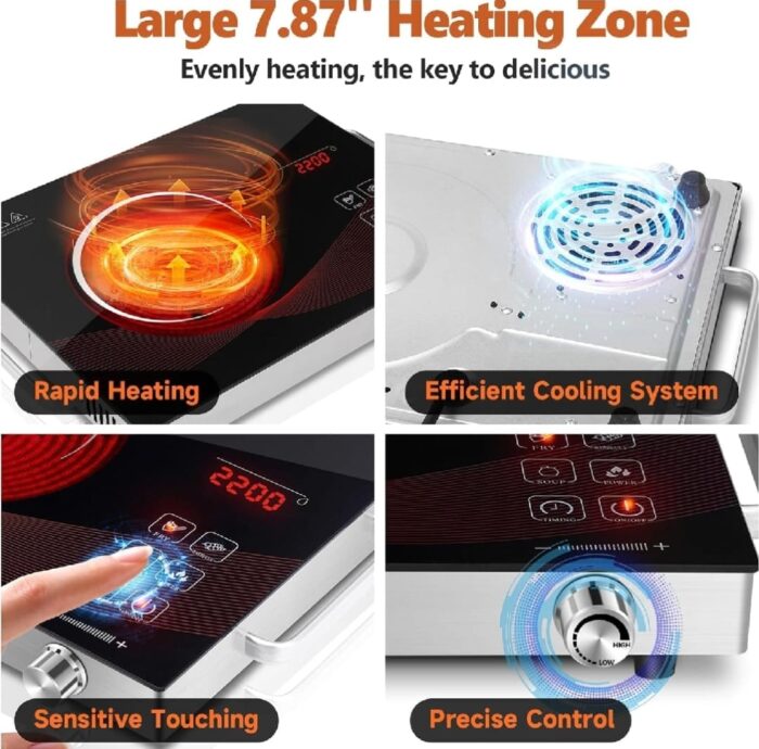 Ancher Plus SV-605 Infrared Cooker & Hot Plate – Multifunction & Digital Display – 3500W | Best Quality Cooker Digital Display ( Random Color ) - Image 9