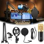 Podcast Mic Set With Live Sound Card,condenser Microphone With Rechargeable 12 Kinds Of Auxiliary Background For Karaoke Singing, Youtube Recording - Image 2