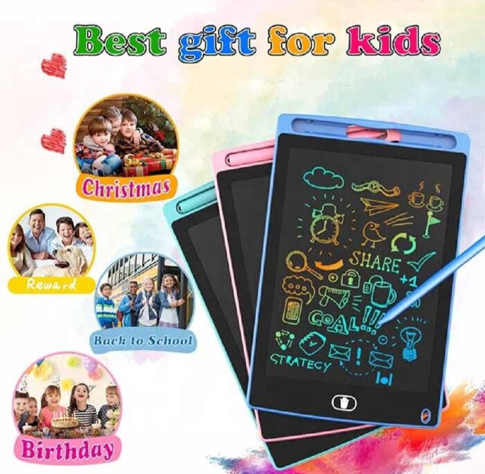 8.5 inch 🌈 LCD writing tablet for kids - digital drawing pad - erasable writing board - writing pad (random color) - Image 3