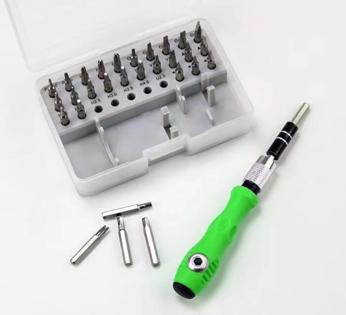 32 in 1 Mini Interchangeable Adjustable Precision Screwdrivers Bit Set Repair Tool Kit With Flexible Bar and Length - Screw Driver Tool Kit - Image 13