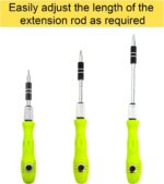 32 in 1 Mini Interchangeable Adjustable Precision Screwdrivers Bit Set Repair Tool Kit With Flexible Bar and Length - Screw Driver Tool Kit - Image 14