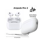Airpods Pro 2 Noise Reduction Wireless Earbuds For Android - Best Quality Airpods | ANC | Pro 02 In White Color - With Dori - Image 4
