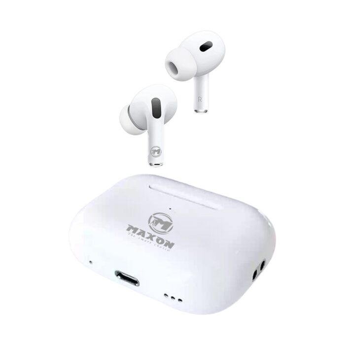 Maxon Pro 04 Generation 02 Wireless Earbuds | Airpods | Wireless Earbuds - White Color | Best Quality Earbuds - Image 1