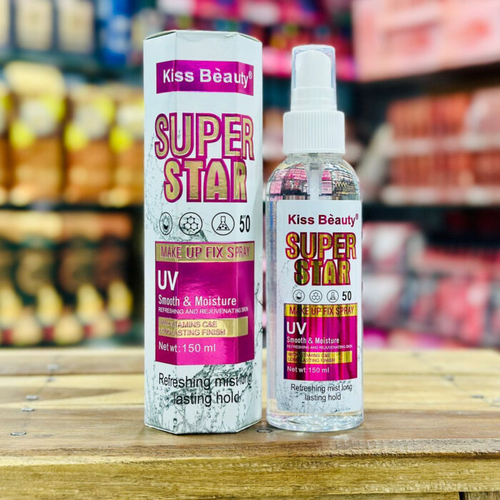 Kiss Beauty Makeup Fix Spray – Super Star Glow Edition | Shine Like a Star, Stay Flawless All Day! 150ml - Image 4