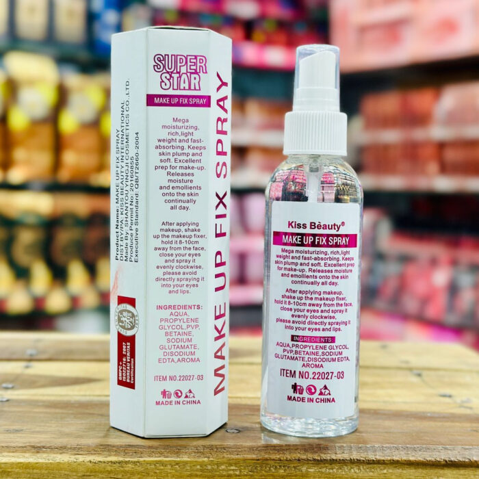 Kiss Beauty Makeup Fix Spray – Super Star Glow Edition | Shine Like a Star, Stay Flawless All Day! 150ml - Image 5