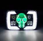 Skull Style Headlight with indicators Beam For Bike | Upgraded Model Original Fitting For Honda CD70 / CG125 - Image 2