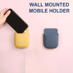 1 Pcs U Shape Wall Mounted Mobile And Remote Holder | Wall Mounted Storage Case for Remote, Toothbrush, Mobile Phone Plug Holder | Multifunctional Storage Holder (random color)