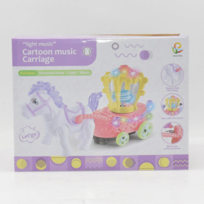 Musical Spin & Glow Carriage Toy With Lights And Melodies - Image 5