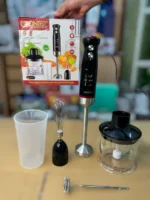 CRONIER Professional 4-in-1 Hand Blender Set | Chopper, Blender, Coffee & Egg Beater, Whisker | Best Quality Hand Blender Set CR-1115 Hand Blender - Image 8