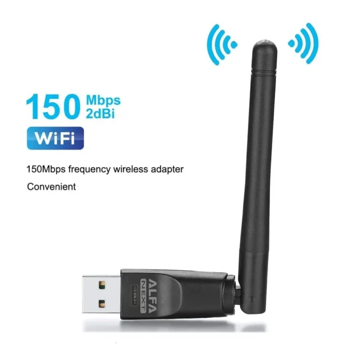 Alfa Wifi Usb W114 3dbi Rtl 8188 Antenna Adopter - Image 1