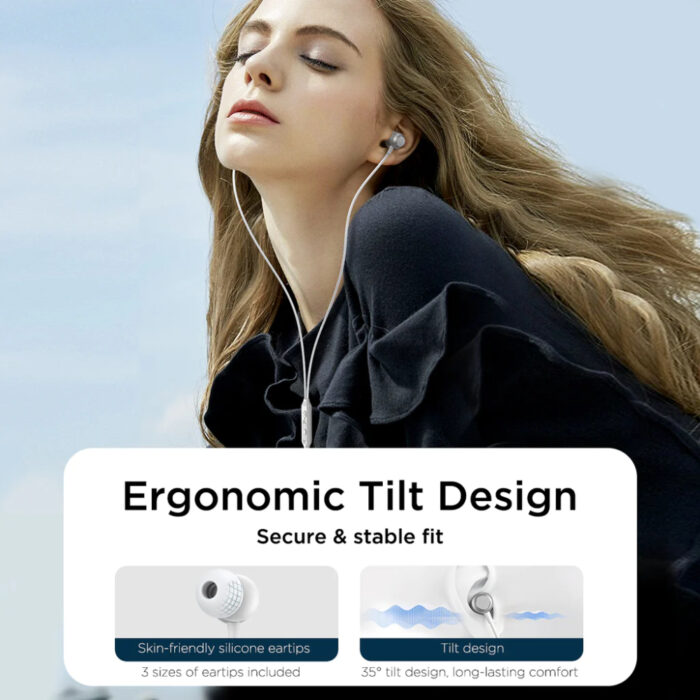 Joyroom TYPE-C EC06 Premium Wired Earphones with HiFi Sound, Comfortable Fit, and Universal Compatibility - Image 5