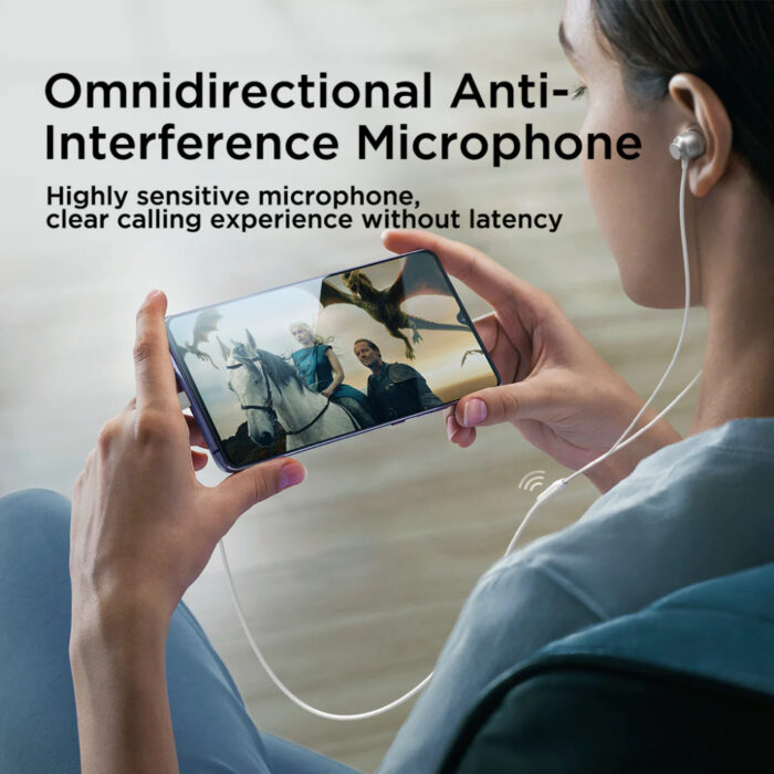 Joyroom TYPE-C EC06 Premium Wired Earphones with HiFi Sound, Comfortable Fit, and Universal Compatibility - Image 8