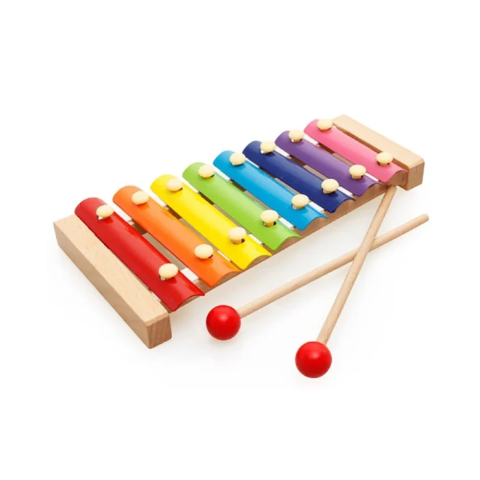 8 Scale Xylophone Percussion Instrument Hand Knock Piano Children Musical Toy - Image 5