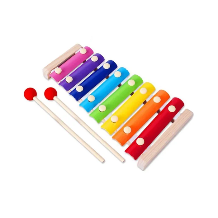 8 Scale Xylophone Percussion Instrument Hand Knock Piano Children Musical Toy - Image 1