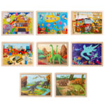 24 PCS Wooden Educational Puzzle Toy For Early Learning - Image 2