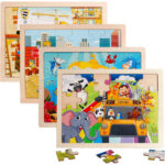 24 PCS Wooden Educational Puzzle Toy For Early Learning