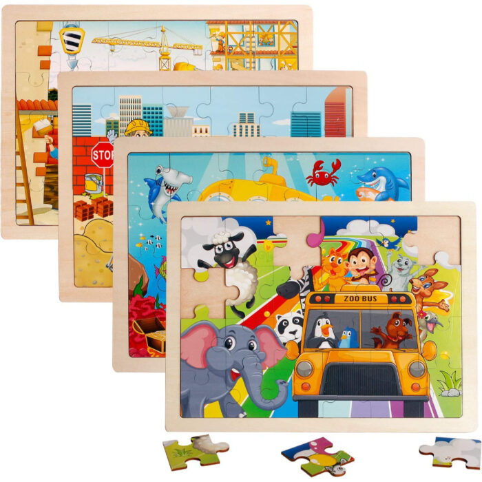 24 PCS Wooden Educational Puzzle Toy For Early Learning - Image 1