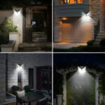 100 LEDs Rechargeable Motion Sensor Solar Interaction Waterproof Wall Lamp - Image 2