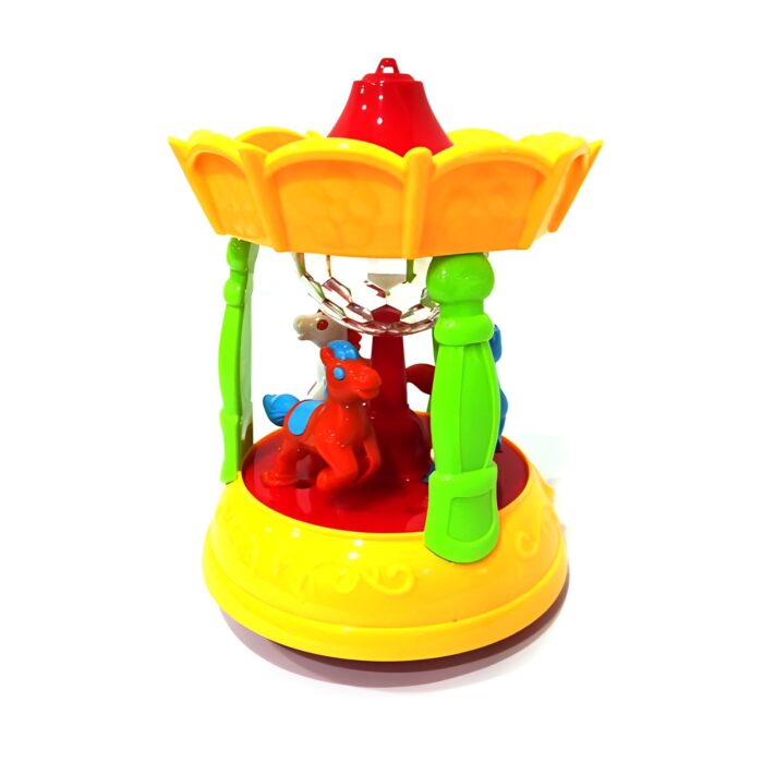 Battery-Operated Carousel Toy With 3D Lights And Musical Features - Image 4