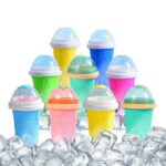 Slushy Cup | Slush Maker | Instant Ice Maker Cup for Hot Summers | Smoothies Cup Eco-friendly Double Layer | Instant Freeze Cup for Beverages and Cold Drinks 500ml (Random color) - Image 5