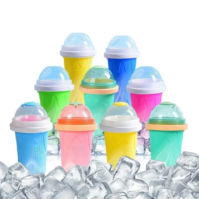 Slushy Cup | Slush Maker | Instant Ice Maker Cup for Hot Summers | Smoothies Cup Eco-friendly Double Layer | Instant Freeze Cup for Beverages and Cold Drinks 500ml (Random color) - Image 5