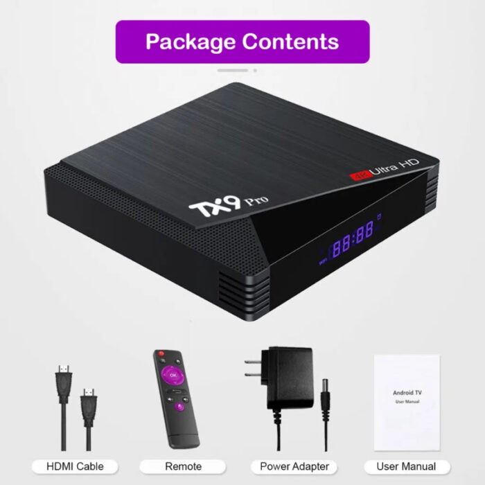 TX9 Pro 6K Ultra HD 8GB RAM and 128GB ROM Smart Android TV Box - Image 6
