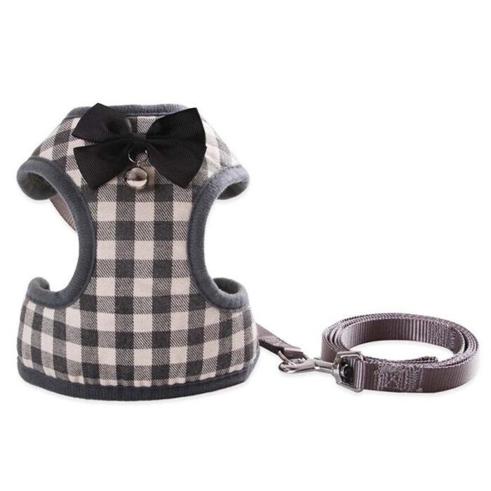 Breathable Soft Harness + Leash Adjustable Reflective Vest For Small Dog & Puppy - Image 1