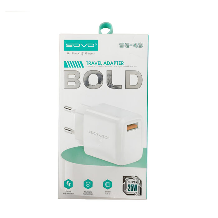 SOVO SE-49 BOLD High-Quality 25W Travel Adapter - Image 4