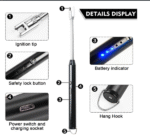 Arc Lighter With Usb Charging,flameless Windproof,led Battery Display,safety Switch,rotate 360 Degrees,for Aromatherapy (random Colors) - Image 6