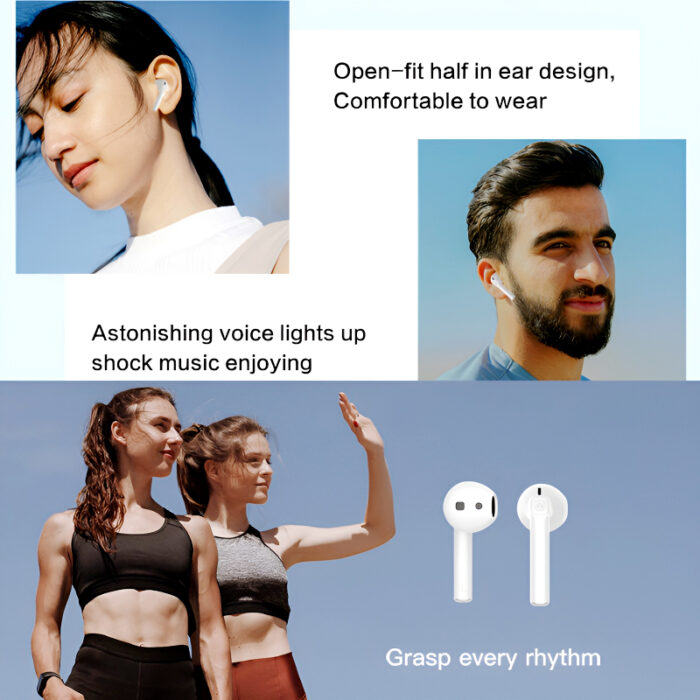 THREE PEACHES TWS Q Five Bluetooth 5.3 Noise-Cancelling, IPX4 Waterproof Elegant Design Earbuds - Image 10