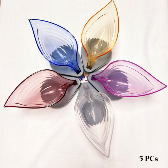 Pack Of 5 Leaf-Shaped Non-Slip Bathroom Soap Holders Creative Kitchen Soap Rack - Image 6