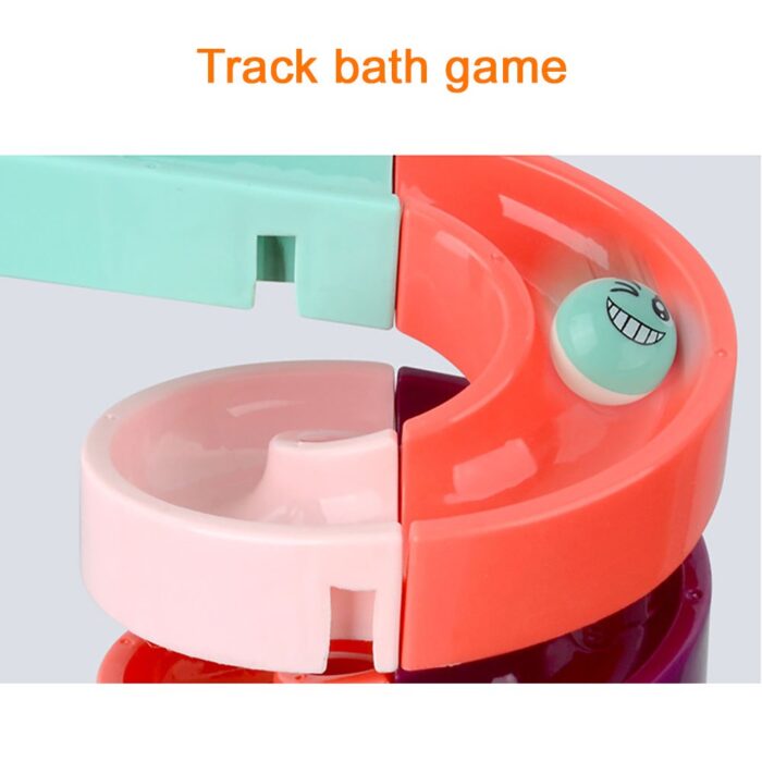 Bath Time Ball Track Water Play 24 pieces | Kids Bath Toys Wall Suction Cup Marble Race Run Track Bathroom Bathtub Baby Play Water Games Toy Kit for Boys Girls - Image 17