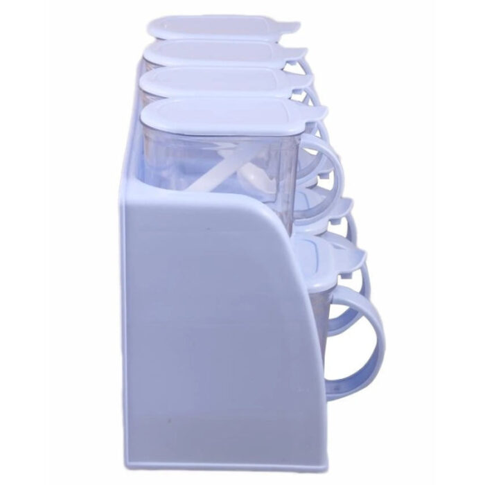 Premium Quality 2 Tier Set Of 7 Jars Spice Rack - Image 10