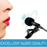 Samsung SM-777 Uni-Directional Tie Clip Collar Microphone Professional Wired Lapel Mic 6.35mm Jack - Image 7