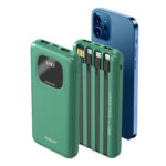 BENZ-1 10000mAh Power Bank With Lightning, C-Type And Micro Built-In Output