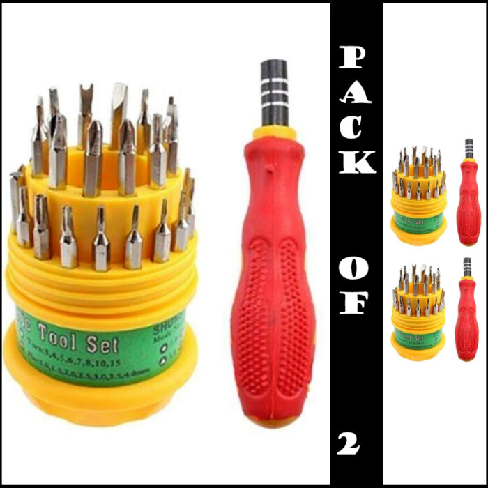 2-Pack 31 In 1 Multi-Functional Screwdriver Tool Kit for Mobiles and Small Products - Image 5