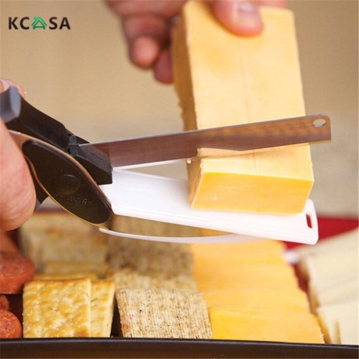 Clever Cutter Stainless Steel Multifunction Kitchen Vegetables Bread Slicer Chopper - Image 4