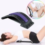 Back Massager Stretcher Spine Deck Pain Relief Chiropractic Lumbar Fitness Equipment