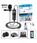BOYA BY-M1 3.5mm Lavalier Lapel Microphone Smartphone DSLR Recording Microphon