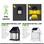 BK-888 Mini Waterproof Solar Interaction Wall Lamp With Motion Sensor Security Light, Featuring 3 Lighting Levels - Image 4