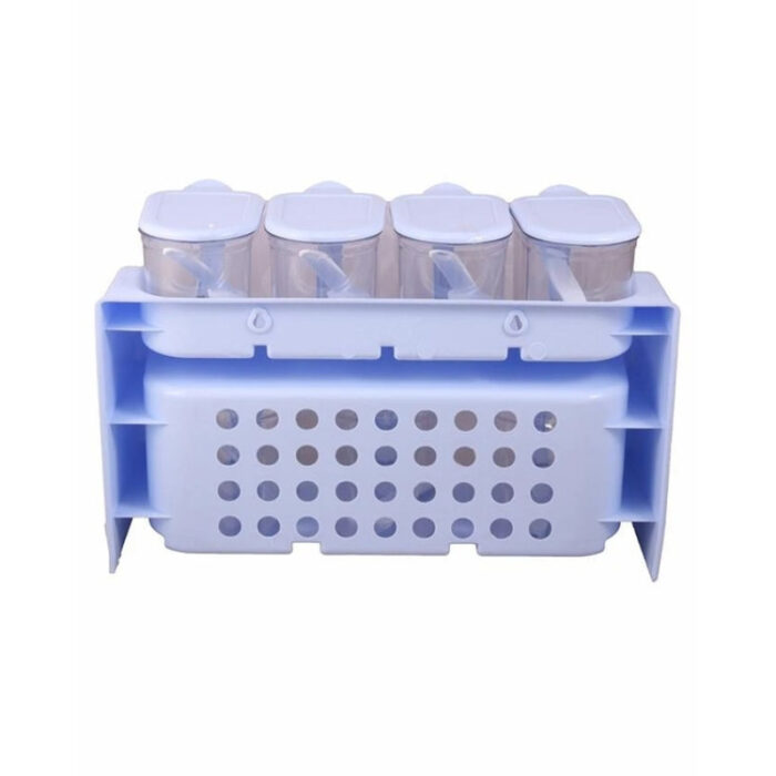 Premium Quality 2 Tier Set Of 7 Jars Spice Rack - Image 11