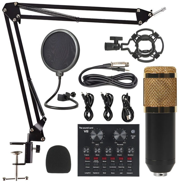 V8 Bm-800 Podcast Mic Set Youtube Recording Mic Set - Image 1