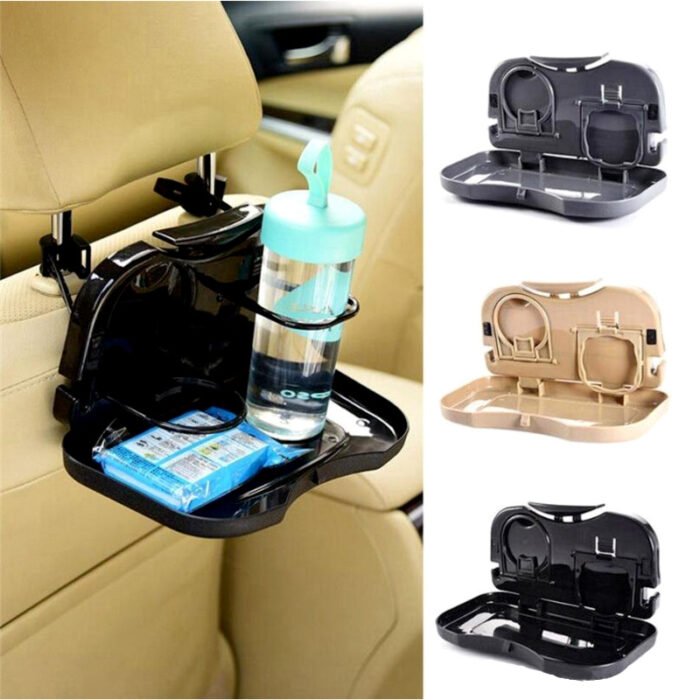 Multifunctional Easy To Install Foldable Car Travel Dining Tray - Image 1
