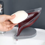 Pack Of 5 Leaf-Shaped Non-Slip Bathroom Soap Holders Creative Kitchen Soap Rack - Image 7