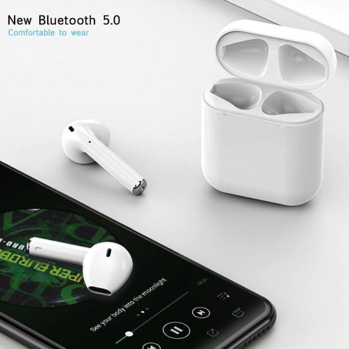 I12 Tws EarbudsTouch Control Earphones Headsets with Mic In-Ear Stereo Earbuds | Mini Headphones Wireless Bluetooth 5.0 With Case Sensors |  Compatible with iOS and Android Devices - Image 5