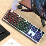 TX35 Limeide RGB Suspension Backlit Lightweight Luminous Wired Gaming Keyboard - Image 2