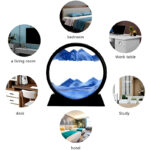 Dynamic 3D Sandscape Glass Art Fascinating Flowing Sand Frame for Elegant Home Decor - Image 15