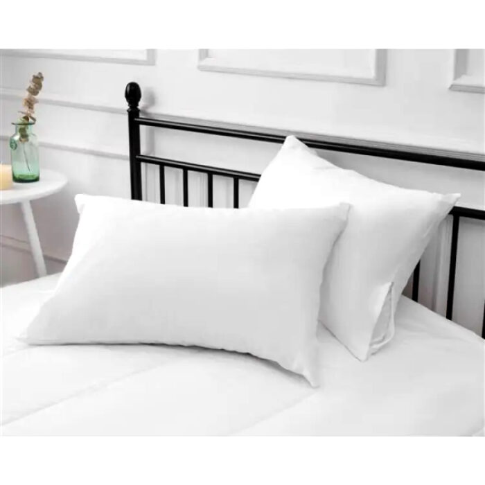 Premium White Plain Ball Fiber Pillow For Supreme Comfort - Image 2