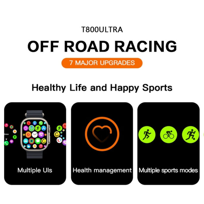 T800 Series 8 Ultra Smart Watch With 1.99 Inches Big Display - Image 17