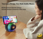 JK-P60 Portable Hi-Fi Bluetooth Speaker with Dynamic RGB LED Lights and Powerful Bass - Image 5